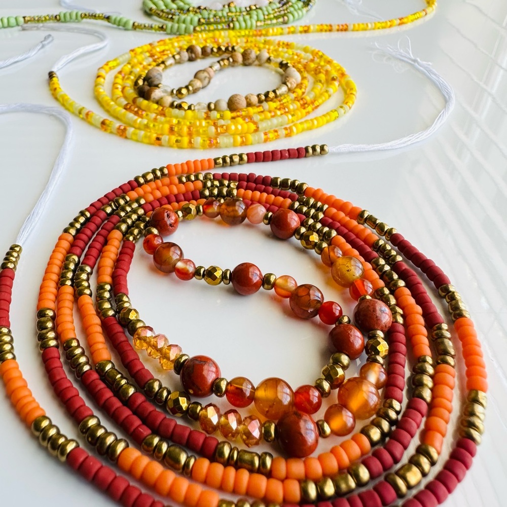 7 Chakra Traditional Waistbead Set